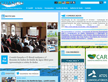Tablet Screenshot of comiteguandu.org.br